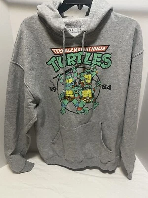 Teenage Mutant Ninja Turtles TMNT Gris Para Hombres L Pullover Sudadera con Capucha Sudadera Foto 1 de 4