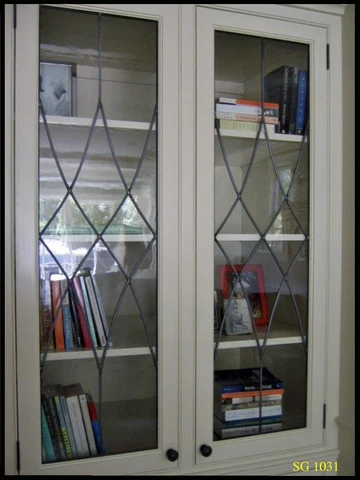 Classic Design in  Lead glass Cabinet door inserts SG1031 Cover