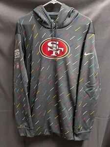 Nike Therma San Francisco 49ers Crucial Catch Pullover Hoodie Men Size 2XL - Picture 1 of 8