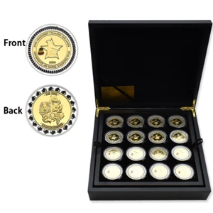 64pcs Zimbabwe 2008 Gold Plated Challenge Coin in Box Collection Gift - Picture 1 of 5