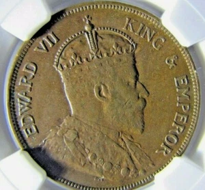 British Honduras 1 Cent 1909 NGC AU50 BN - Picture 1 of 3