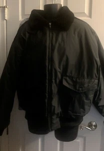 Spiewak Flieger Bomber Jacke Mantel XL Vintage Security Officer Uniform schwarz - Bild 1 von 10