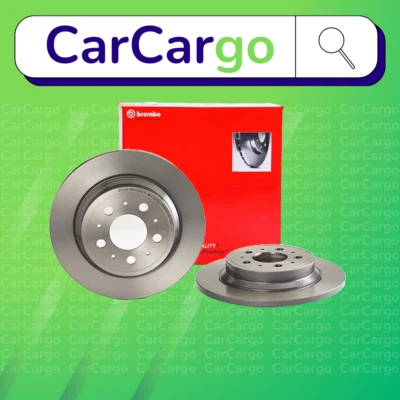 Par de discos de freno traseros sólidos Brembo para Volvo S60 2,4 2000-2010 287 mm Foto 1 de 4