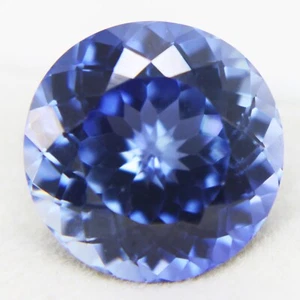 Piedras preciosas sueltas limpias con forma redonda de 16,55 quilates zafiro azul natural certificado - Imagen 1 de 7