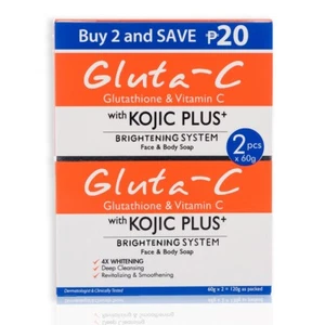 Gluta C Face and Body Kojic Acid Soap with Glutathione and Vitamin C - Picture 1 of 8