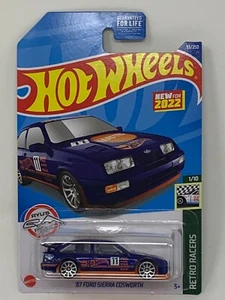 Hot Wheels '87 Ford Sierra Cosworth Blue Retro Racers 1/10 #33/250 * BRAND NEW * - Picture 1 of 2