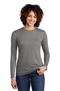 Allmade AL6008 Women's Tri-Blend Long Sleeve Tee Top Stylish T-Shirt - Picture 1 of 10