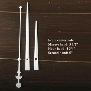 DHORCAS (#02) Kit Reloj Cuarzo, 1/4", 1/2", 3/4", 1" Rosca Motor BLANCO 5.5" Mano - Imagen 1 de 13