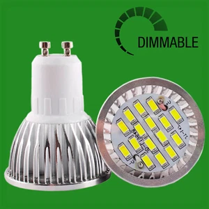 4x 7W (=60W) LED GU10 Regulable Reflector Spot Bombillas 3000K, 6000K Luz de Día - Imagen 1 de 6