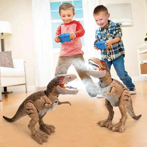 Remote Control Dinosaur Toys for Kids 3 4 5 6 7+ Light up & Realistic Roaring So - Picture 1 of 8
