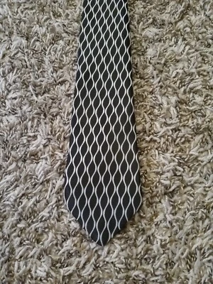 Corbata geométrica negra para hombre adulto puritano Foto 1 de 4