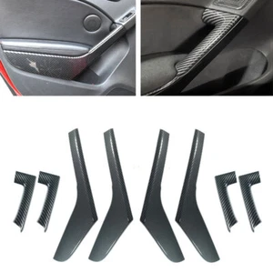 ABS Carbon Fiber Interior Door Armrest Cover Trim For VW Golf VI 6 MK6 2010-2013 - Picture 1 of 10