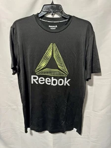 Reebok negro con logotipo blanco en la parte delantera de las camisetas pequeñas - Imagen 1 de 3