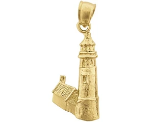 Dije Faro Oregon Cabeza Heceta Oro 14K - Imagen 1 de 6