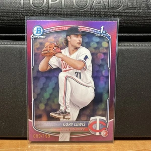 2025 Bowman Cory Lewis Cromo 1° Rifrattore Fushcia /199 # BCP-128 Gemelli - Foto 1 di 2