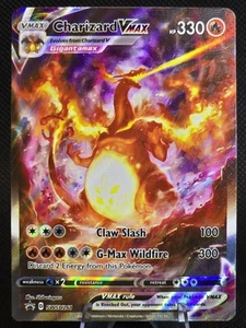 2022 Pokemon Charizard VMAX Sword & Shield #SWSH261 Alt Art Black Star Promo UPC - Picture 1 of 2