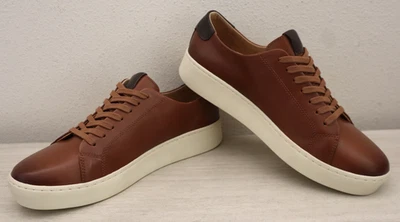 Vince Camuto 0340VM0570 Men's Sz 9M Cognac Brown Leather Hallman Shoes $119 - Image 1 of 4