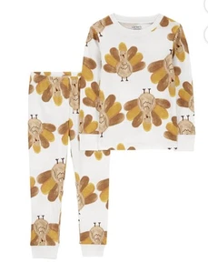 ¡Pijama temático Carter’s Turkey! ¡NUEVO CON ETIQUETAS! Talla 2T - Imagen 1 de 7