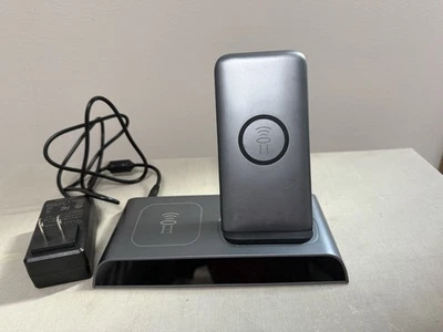 NEW Halo Universal Wireless Charging Dock with Power Bank 10,000mAh Space gray   - Image 1 of 2