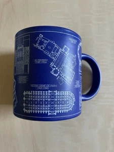 The Unemployed Philosophers Guild GREAT ARCHITECTURE Coffee Mug 2013 Cobalt Blue - Picture 1 of 5