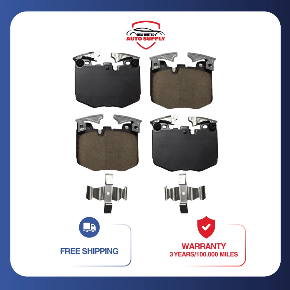 Pastillas de freno delanteras de cerámica con juego de herrajes para X3 330i 530i 740i 430i xDrive Z4 X4 Foto 1 de 4