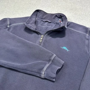 Tommy Bahama Nueva Sudadera Bali Skyline Media Cremallera Para Hombres Extra Grande Azul Marino Pesada - Imagen 1 de 8
