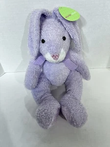 Vintage 2001 Easter Plush Gund Lavender 16" Rabbit with Purple Ribbon Brand New - Picture 1 of 7