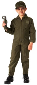 Kids Air Force Pilot Flight Suit Military Coveralls Camo Tactical Jumpsuit NASA - Picture 1 of 14