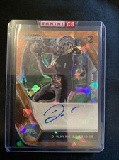 Dwayne Eskridge 2021 Prizm Draft Picks Orange CRYSTAL Rookie Auto #DPA-DWE.  639