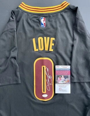 Kevin Love Signed Autographed Cleveland Cavaliers Black Sleeved Jersey JSA Coa - Image 1 of 4