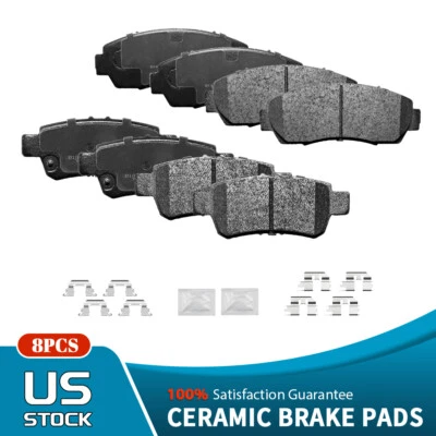 Pastillas de freno delanteras + traseras de cerámica para Honda Odyssey 2010 2009 2008 2007 2006 2005 Foto 1 de 4