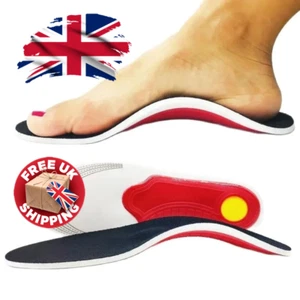 1 Pair Structured Arch Support Insoles | Shock Absorption Cushion for Flat Feet - Picture 1 of 7