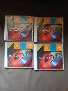 14 Pc TDK CD-R Certified Plus Computer Writers All Speed 80 Minutes 700 MB Discs - Afbeelding 1 van 2