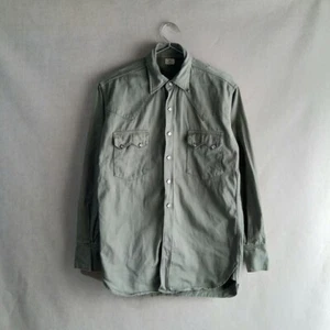 Warehouse Cotton Western Printed Shirt Green Size XL From Japan - Picture 1 of 10