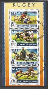 Solomon Islands 2015 le rugby un feuillet oblitéré /T9933 - Imagen 1 de 1