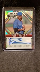 2014 Prizm Perennial Draft Picks Prospect Signatures Prizms Matt Railey #68 Auto - Picture 1 of 2