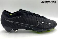 Nike Zoom Vapor 15 Elite FG Black Grey Volt Soccer SZ 12.5 Men's DJ4978-001