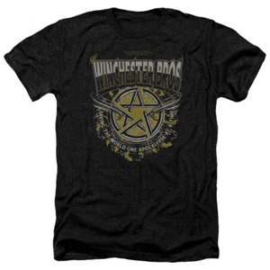 Supernatural Heather T-Shirt Winchester Bros Black Tee - Picture 1 of 1