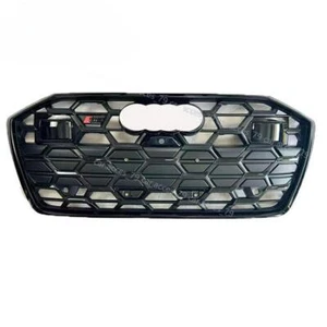 Black Front Bumper Grille For Audi A6 allroad C8 2019-2024 Honeycomb Mesh Grill - Picture 1 of 6