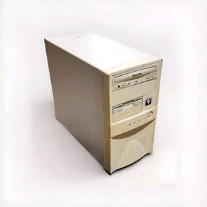 Vintage Beige 386 486 Baby-AT Tower Era Gehause Enclosure Retro Gaming PC Case  - Bild 1 von 1