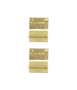Dolls House Brass Butt Hinges 9mm x 16mm Miniature DIY Fixtures & Fittings - Picture 1 of 8