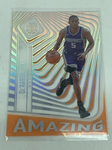 2020-21 ILLUSIONS AMAZING ORANGE ACETATE #7 De'AARON FOX SACRAMENTO KINGS - Picture 1 of 2