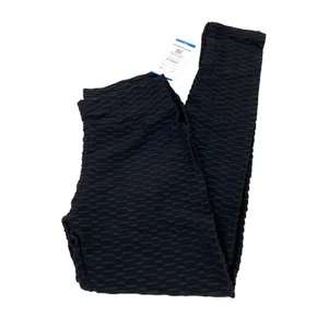 Ewedoos Womens Size M High Waist Yoga Pants Scrunch Butt Black - Picture 1 of 13