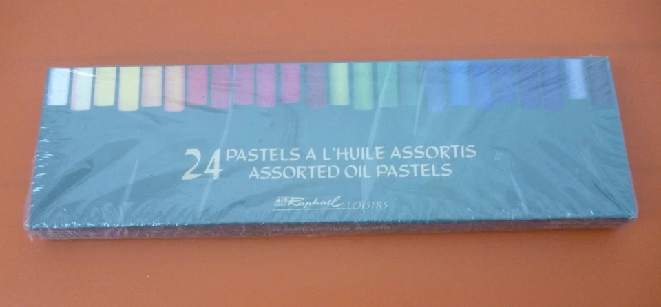 24 crayons PASTELS à l'huile couleurs RAPHAEL accessoires loisirs créatifs NEUFS - Photo 1/1