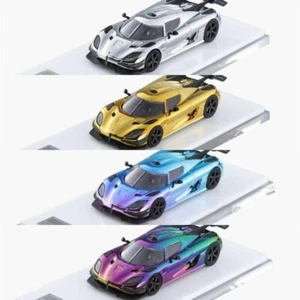 Coche modelo diecast cromado Agera HKM 1:64 - Imagen 1 de 14