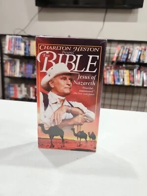 Charlton Heston Presents The Bible JESUS OF NAZARETH VHS New Sealed - Image 1 of 2
