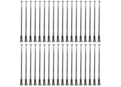 URAL SAUERLAND Speichensatz 36 St. 121mm 123mm + Nippel M4 verchromt passend für MZ ES, TS, ETZ