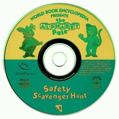 Safety Scavenger Hunt (Ages 2-7) (CD, 1997) for Win/Mac - NEW CD in SLEEVE - Image 1 of 3