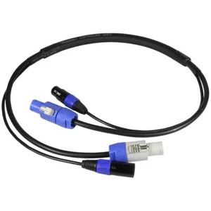 Blizzard Cables DMX 3-Pin and PowerCON Blue/Grey, 3 ft Combo Cable - Picture 1 of 1