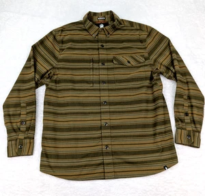 Camicia Alaskan Hardgear Duluth uomo L verde a righe con bottoni L/S non nascosta - Foto 1 di 13